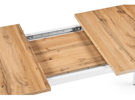 Стол раскладной Денвер Лофт 120(160)х75х75 25 мм дуб вотан / белый матовый в Каменске-Уральском