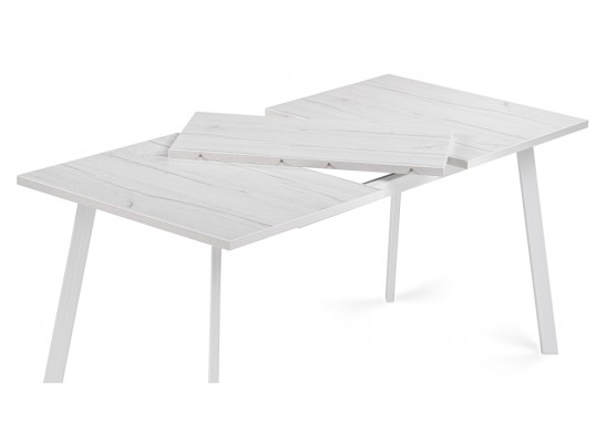 Стол раскладной Колон Лофт 120(160)х75х75 25 мм юта / белый матовый в Каменске-Уральском