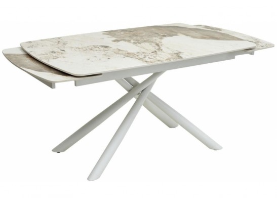 Стол Rivoli gloss luxury pandora sintered stone / white в Каменске-Уральском