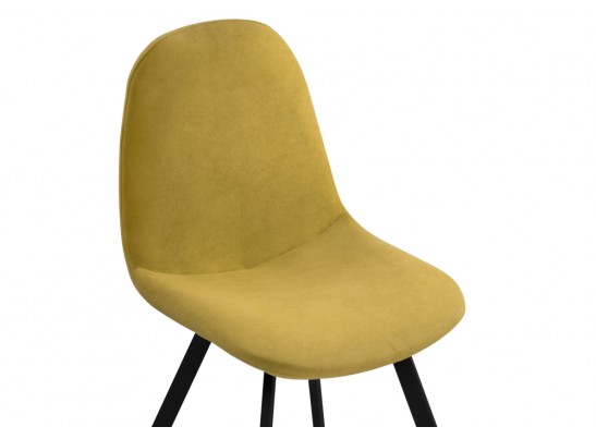 Стул на металлокаркасе Агот горчичный / черный в Каменске-Уральском