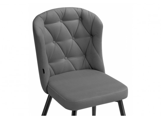 Стул на металлокаркасе Алиссум velutto 12 / черный в Каменске-Уральском