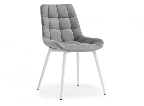 Стул на металлокаркасе Алст velutto 12 / белый в Каменске-Уральском
