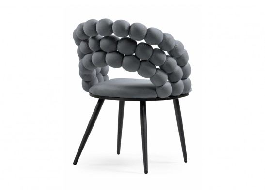 Стул на металлокаркасе Ball dark gray / black в Каменске-Уральском