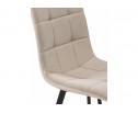 Стул на металлокаркасе Bruk beige / black в Каменске-Уральском
