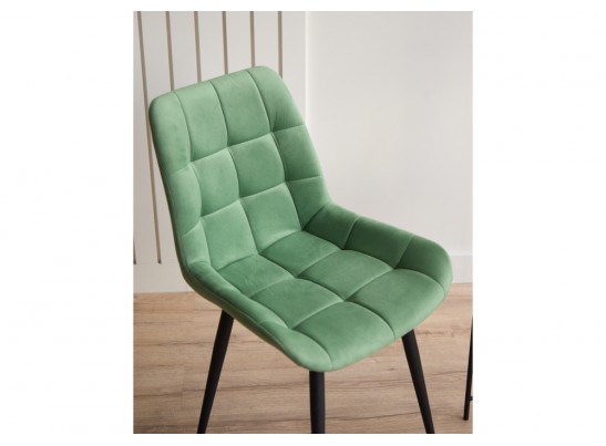 Стул на металлокаркасе Челси 360 К фисташковый (zd 651) / черный в Каменске-Уральском