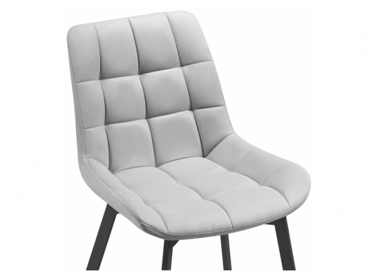 Стул на металлокаркасе Челси светло-серый / черный в Каменске-Уральском