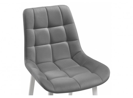 Стул на металлокаркасе Челси К темно-серый / белый в Каменске-Уральском