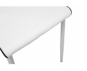 Стул на металлокаркасе DC2-001 white / black в Каменске-Уральском