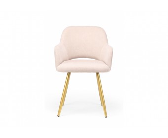 Стул на металлокаркасе Эолин 360 латте (glory 10) / золотой