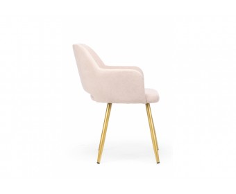 Стул на металлокаркасе Эолин латте (glory 10) / золотой