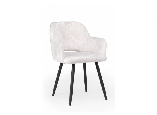 Стул на металлокаркасе Эолин светло-бежевый (simple 011) / черный в Каменске-Уральском