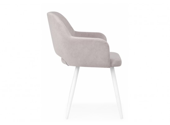 Стул на металлокаркасе Эолин светло-серый (glory 36) / белый в Каменске-Уральском