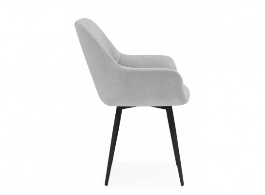 Стул на металлокаркасе Флюид светло-серый (zd 960) / черный в Каменске-Уральском