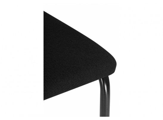 Стул на металлокаркасе Гумер ткань черный / темный мусс