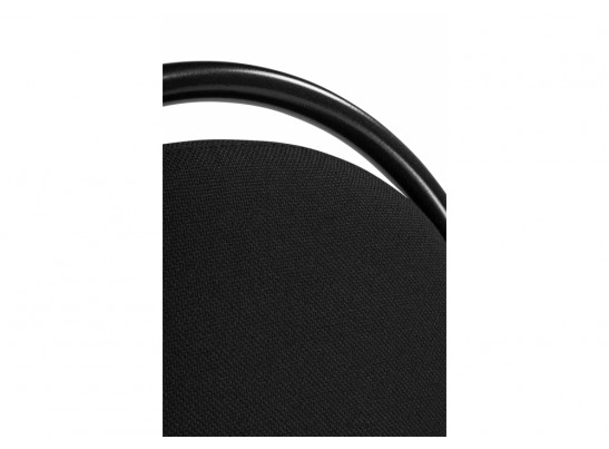 Стул на металлокаркасе Гумер ткань черный / темный мусс