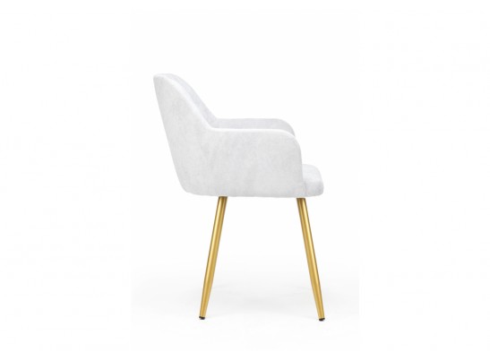 Стул на металлокаркасе Инфини 360 светло-серый (ocean 021) / золотой в Каменске-Уральском