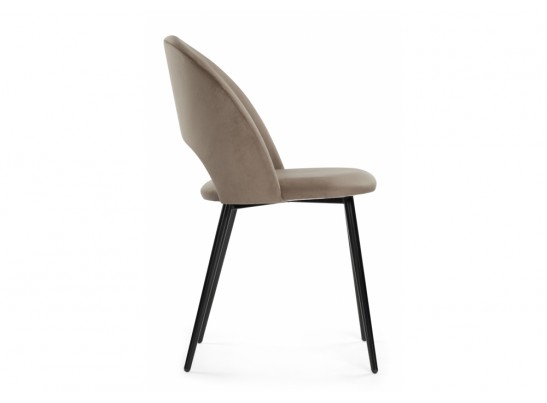 Стул на металлокаркасе Ирре светло-коричневый / черный глянец в Каменске-Уральском