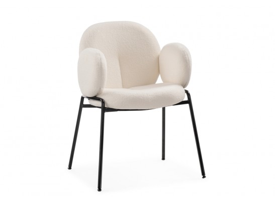 Стул на металлокаркасе Kalipso white / black в Каменске-Уральском