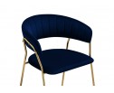 Стул на металлокаркасе Kamelia 1 dark blue / gold в Каменске-Уральском