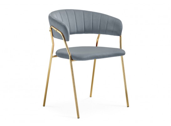 Стул на металлокаркасе Kamelia 1 gray / gold в Каменске-Уральском