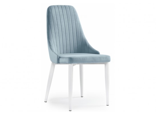 Стул на металлокаркасе Kora light blue / white в Каменске-Уральском