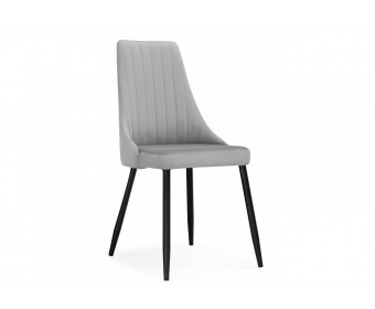 Стул на металлокаркасе Кора светло-серый / черный
