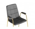 Стул на металлокаркасе Lana dark grey / gold в Каменске-Уральском