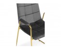 Стул на металлокаркасе Lana dark grey / gold в Каменске-Уральском