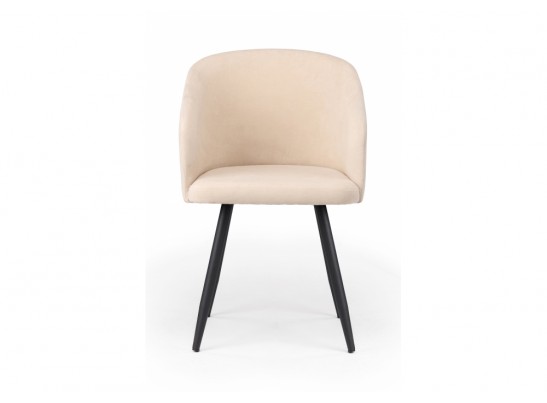 Стул на металлокаркасе Монер 360 бежевый (glory 03) / черный в Каменске-Уральском