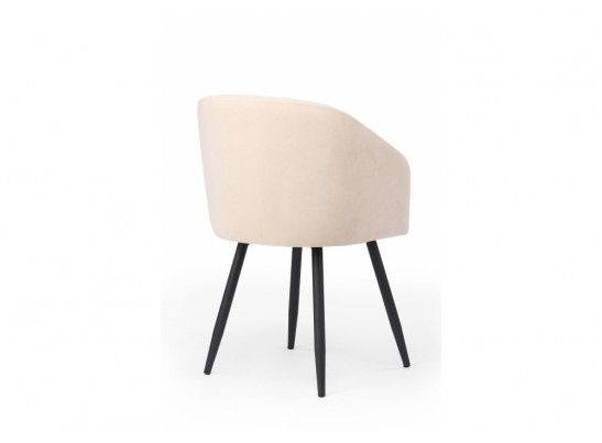 Стул на металлокаркасе Монер 360 бежевый (glory 03) / черный в Каменске-Уральском