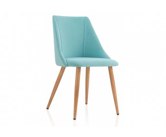 Стул на металлокаркасе Morgan light blue