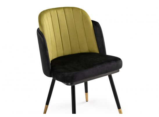 Стул на металлокаркасе Penelopa black / hakki / black / gold в Каменске-Уральском