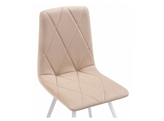 Стул на металлокаркасе Персея velutto 05 / белый в Каменске-Уральском