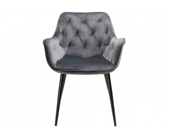 Стул на металлокаркасе Remo dark grey