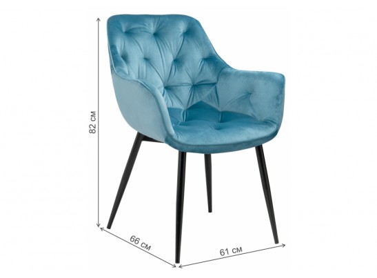 Стул на металлокаркасе Remo синий в Каменске-Уральском