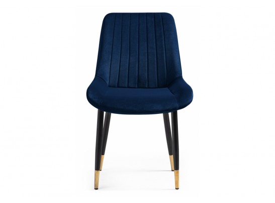 Стул на металлокаркасе Seda 1 dark blue / gold / black в Каменске-Уральском