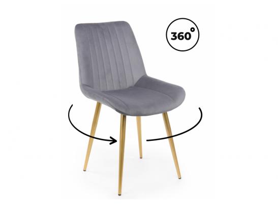 Стул на металлокаркасе Седа 360 темно-серый (zd 995) / золотой в Каменске-Уральском