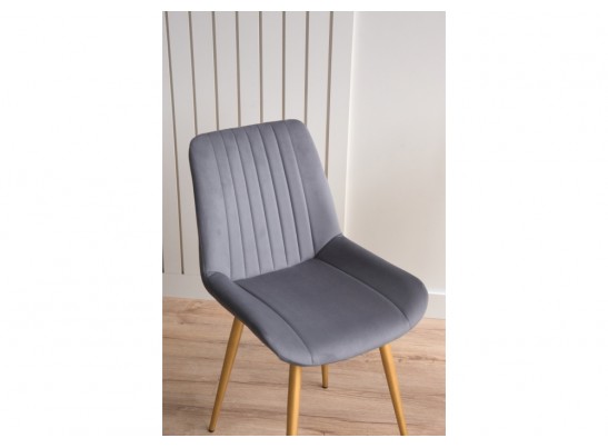 Стул на металлокаркасе Седа 360 темно-серый (zd 995) / золотой в Каменске-Уральском