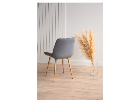 Стул на металлокаркасе Седа 360 темно-серый (zd 995) / золотой в Каменске-Уральском