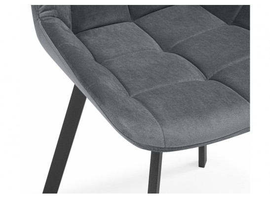 Стул на металлокаркасе Стронг вращающийся темно-серый велютто 32 / черный каркас в Каменске-Уральском