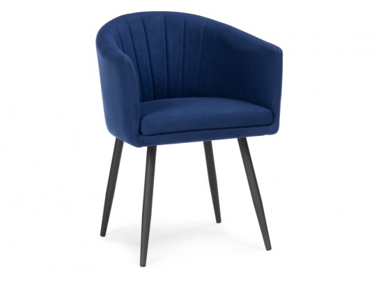 Стул на металлокаркасе Валета темно-синий / черный в Каменске-Уральском