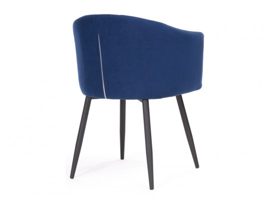 Стул на металлокаркасе Валета темно-синий / черный в Каменске-Уральском