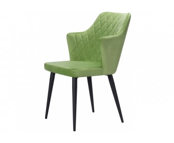 Стул на металлокаркасе Velen dark green