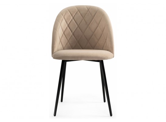 Стул на металлокаркасе Зест микровелюр 05 / черный глянец в Каменске-Уральском