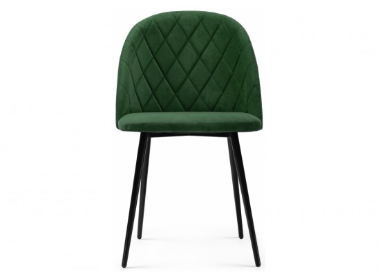 Стул на металлокаркасе Зест темно-зеленый / черный глянец в Каменске-Уральском