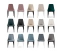 Стул на металлокаркасе Kora light blue / black
