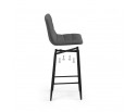 Комплект стульев полубарных Симпл 2 шт темно-серый / черный в Каменске-Уральском