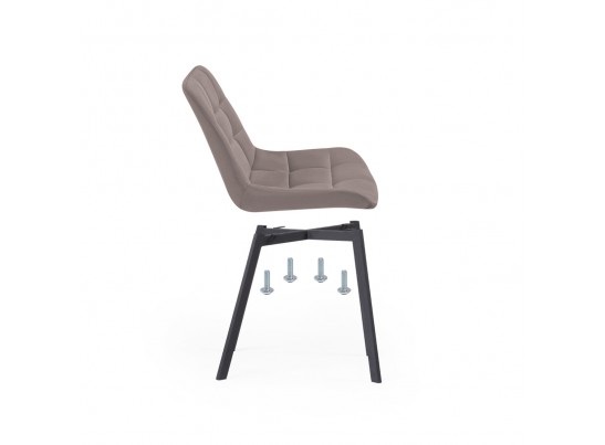 Стул на металлокаркасе Челси латте / черный в Каменске-Уральском