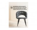 Стул на металлокаркасе Ball dark gray / black в Каменске-Уральском
