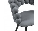 Стул на металлокаркасе Ball dark gray / black в Каменске-Уральском